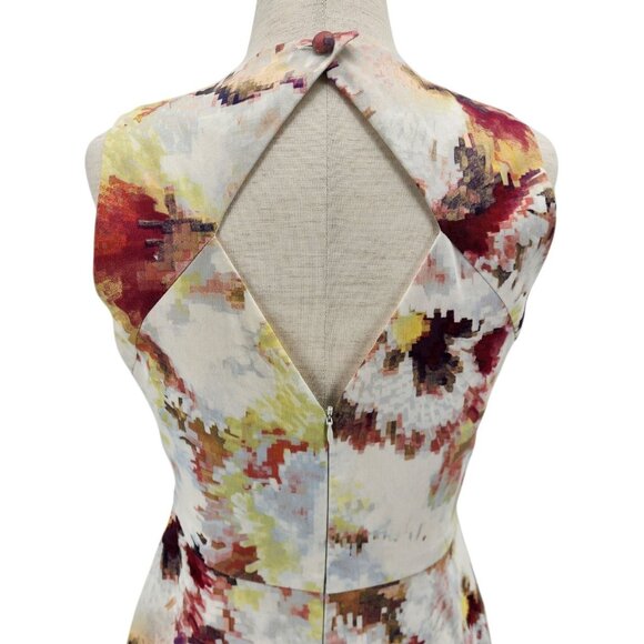 Hunter Bell New York Womens 4 Dress Kukka Tea Dress Abstract Floral Multicolor A - Picture 5 of 10